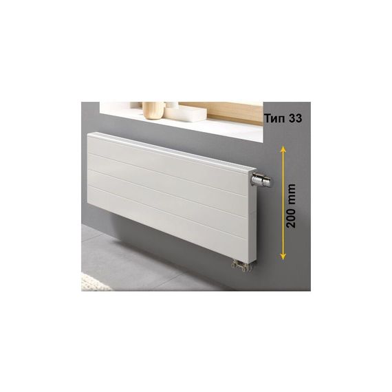 Радиатор отопления Kermi Line-V, PLV, 33 тип, 200x1400мм (PLV330201401RXK) | Зображення 1
