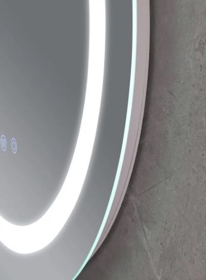 Дзеркало Mixxus PLAIN MC02-60-CASE з LED Touch, Anti-fog, димером, рег. яскравості, годинником (MI6661) | Зображення 4