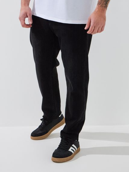 Джинси Slim Fit однотонні чоловічі GENUA 2226 33 Чорний shop (2000999385667)