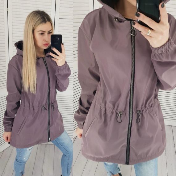 Вітровка кавового кольору.. А101 | Зображення 2