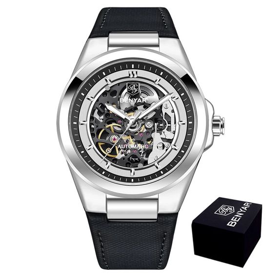 Чоловічий годинник Benyar BY-5207 Black-Silver-White