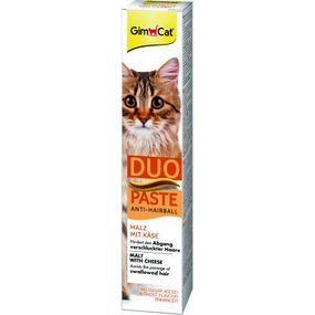 Паста для животных GimCat DUO PASTE Anti-hairball malt with cheese мальт и сыр 50 г (4002064427218)
