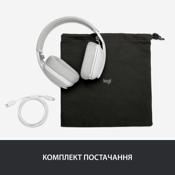 Навушники Logitech Zone Vibe 100 Wireless Off-White (981-001219) | Зображення 9