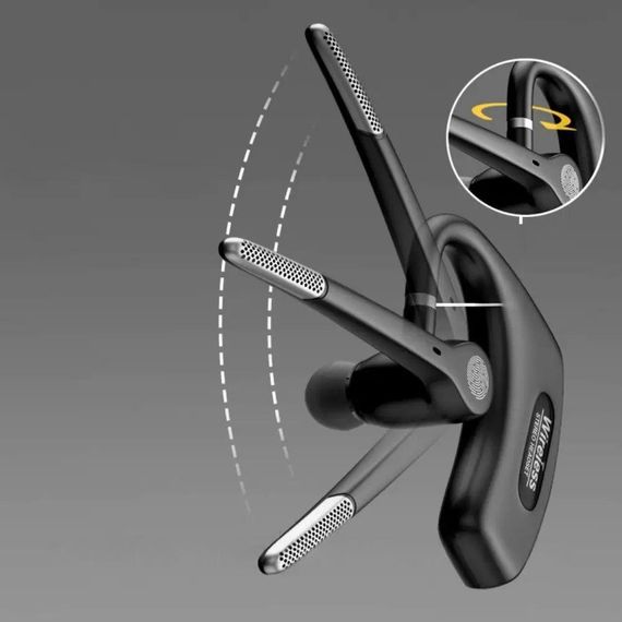 Спортивна гарнітура з мікрофоном та Bluetooth, E6S / Бездротовий навушник на одне вухо | Зображення 3