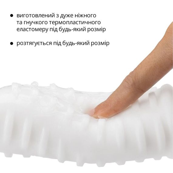 Мастурбатор Otouch DECOR 1-A, потовщений TPE, ефект всмоктування, спіральні виступи | Зображення 3