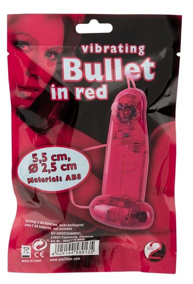 Виброяйцо - Vibrating Bullet In Red sexstyle | Зображення 2