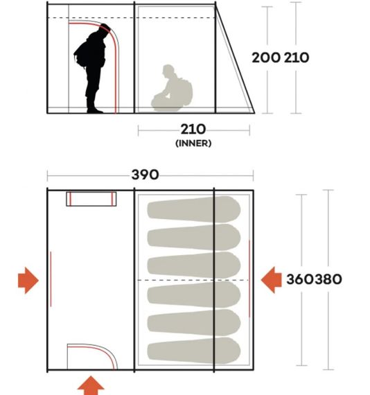 Намет Ferrino Fenix 6 Petrol (91194MBB) | Зображення 1