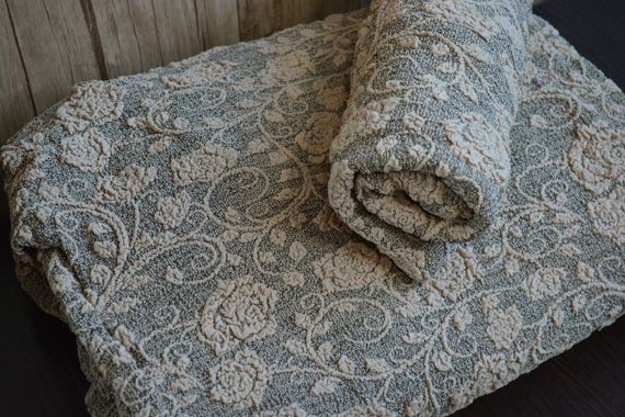 Жакардові чохли на стільці Roza з спідницею Бежеві | Зображення 2