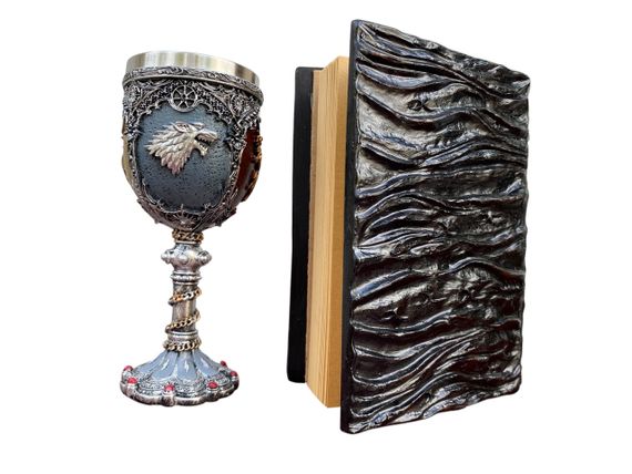 Подарунковий набір Келих 3D Гра Престолів і Блокнот 3D «Книга, що дивиться у відповідь» | Зображення 1