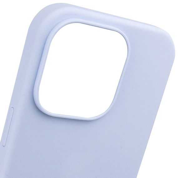 Чехол Silicone Case Full Protective (AA) NO LOGO для Apple iPhone 15 Pro (6.1") Голубой / Lilac Blue | Зображення 2