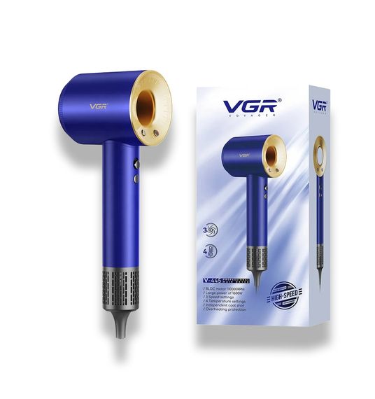 Професійний фен з 3 рівнями обдування та 4 рівнями температури XPRO VGR V-445 BLUE (46087-V-445_717)