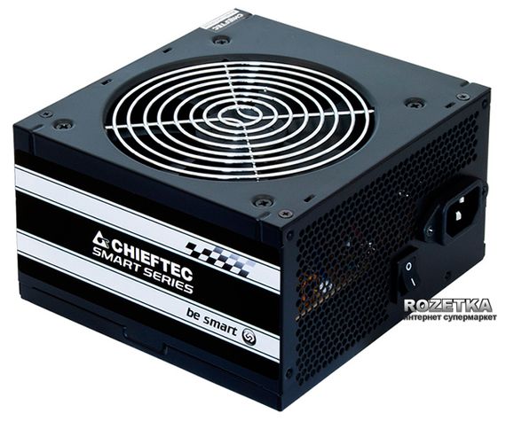 Блок питания CHIEFTEC RETAIL Smart GPS-550A8,550W,12cm fan,eff. >85%,24+8pin(4+4),2xMolex,4xSATA,2xPCIe 8pin(6+2) (GPS-550A8)