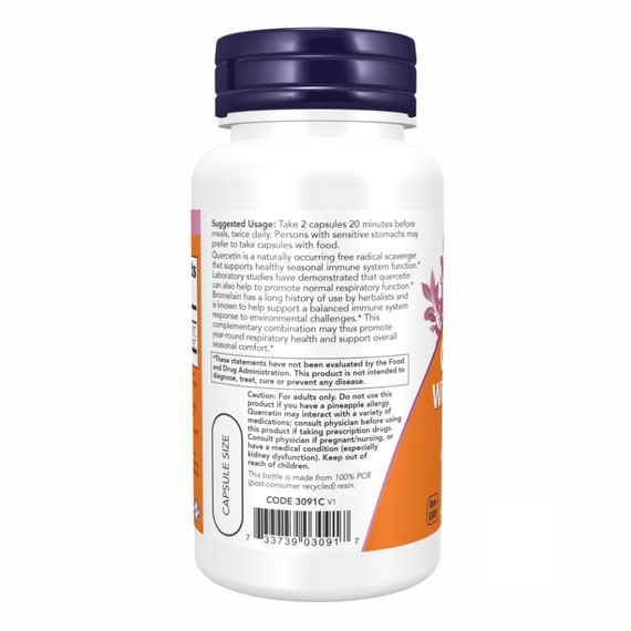 Quercetin with Bromelain - 120 vcaps | Зображення 2