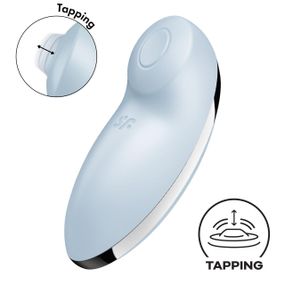 Вібростимулятор-пульсатор Satisfyer Tap & Climax 2 Blue sexstyle