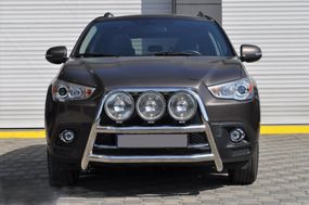 Кенгурятник WT018 (нерж.) для Mitsubishi ASX 2010-2023 гг