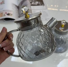 Заварник OLens Срібний ромбус 102-1181 800 мл сірий
