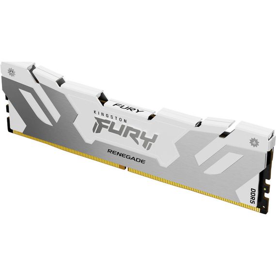 Модуль пам'яті для комп'ютера DDR5 16GB 7200 MHz Renegade White XMP Kingston Fury (ex.HyperX) (KF572C38RW-16) | Зображення 1