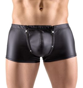 Боксери труси зі стразами по блискавці Sven Joy Ment Men's Pants, чорний, L