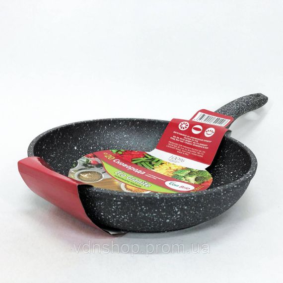 Сковорода гриль зручна Con Brio CB-2011 20 см, Сковорода з антипригарним покриттям внутрішньої поверхні DA-54 | Зображення 6