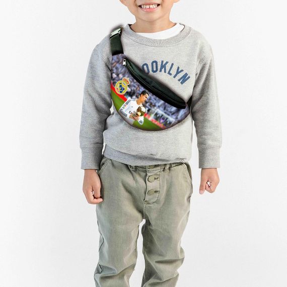 Набор детский Футбол Криштиану Роналду рюкзак 36х27см сумка-бананка,кружка с принтом для мальчика (01613) | Зображення 2