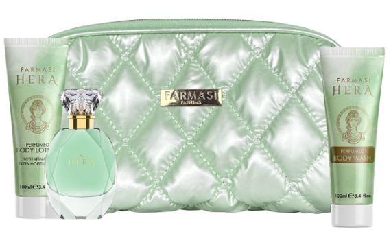 Набор парфюмированная вода + гель для душа + лосьон для теля + косметичка Hera Farmasi | Зображення 4