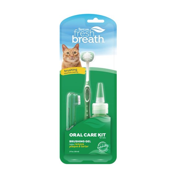 Набір для догляду за зубами котів TropiClean Fresh Breath Oral Care Cat Kit