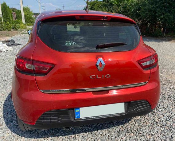 Кромка багажника (HB, нерж) для Renault Clio IV 2012-2019 рр