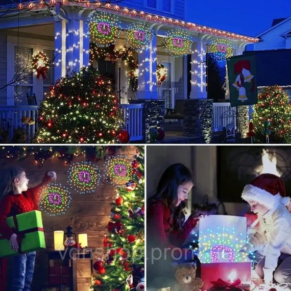 Світлодіодні кульові лампи Solar Starburst, світлодіодні  вогні з дистанційним керуванням, 8 режимами Теплий білий | Зображення 6