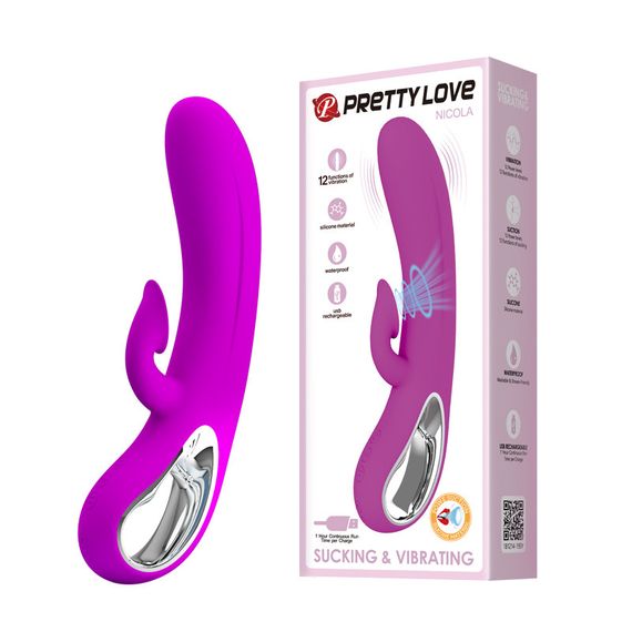 Вібратор - Pretty Love Nicola Vibrator Purple Sex Aura