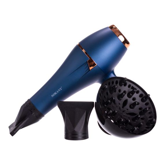 Професійний фен для волосся з насадками концентратор і дифузор 2400 Вт Sokany SK-14001 | Зображення 1