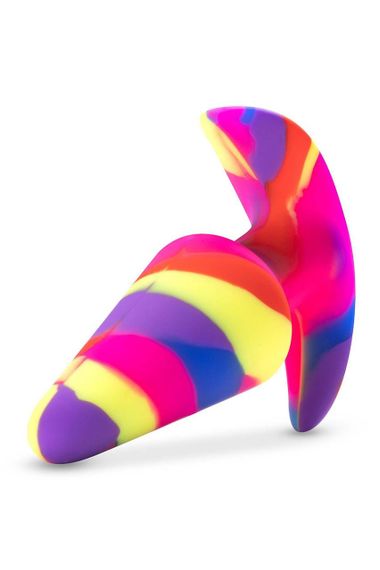 Анальна пробка конусоподібна з вібрацією Blush Avant різнокольорова Sex Aura | Зображення 2