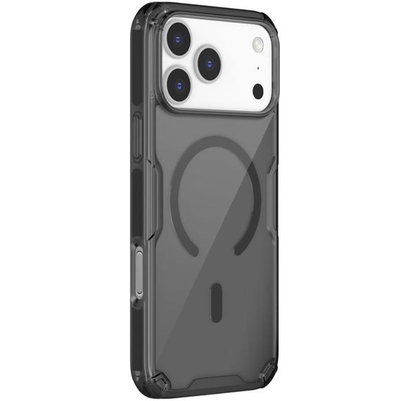 TPU чохол Nillkin Nature Pro Magnetic для Apple iPhone 17 Pro Max / 18 Pro Max (6.9") Чорний (прозорий)