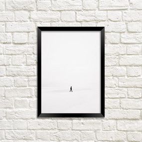 Постер в рамке Наодинці з собою 30x42 см, A3 (MT3_ART026_BL)