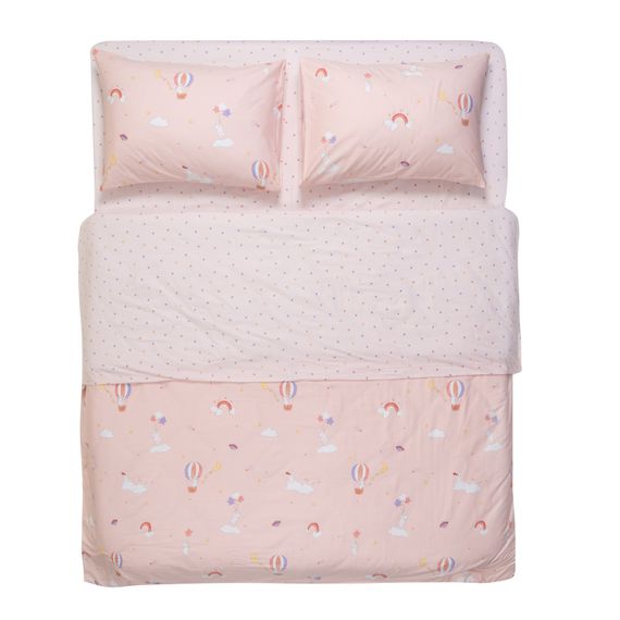 Набір постільної білизни 2,0сп Ardesto Gloria, 200х220см, 100% бавовна, сатин, радість, рожевий (ART2022RP)