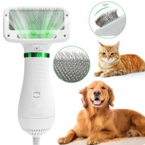 Щітка фен для шерсті собак і кішок фен грумінг пилосос 2в1 PET Grooming Dryer