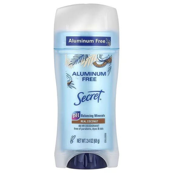 Дезодорант-антиперспирант женский Secret Aluminium free solid deodorant Coconut (68 г)