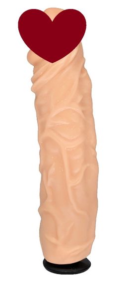 Насадка для страпона тілесна EGZO NSTR22 ( 19,5 см х 4,4 см ) Sex Aura