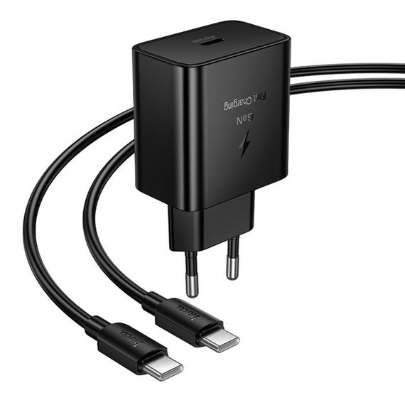МЗП Hoco N77 Star PD45W (1USB-C) + кабель Type-C to Type-C Black | Зображення 4