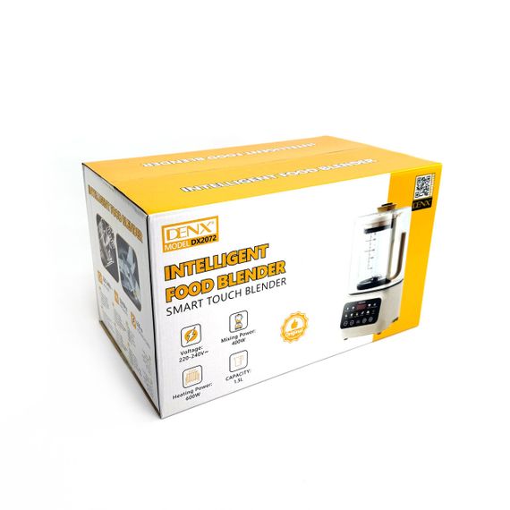 Блендер стационарный DENX DX2072 с чашей 1,5 л и звукоизоляцией. Белый (DX2072) | Зображення 8