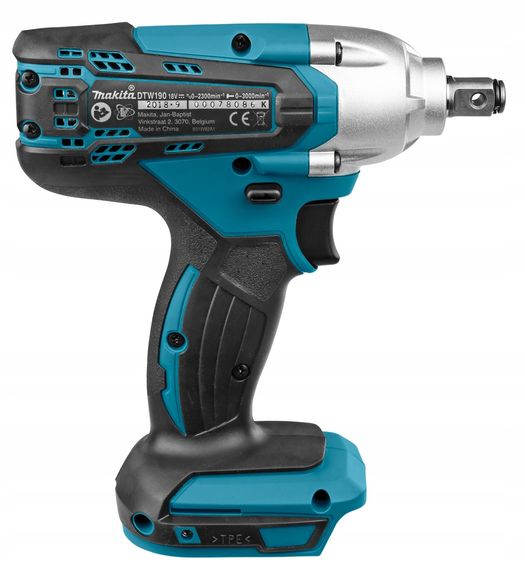 Гайкокрут акумуляторний Makita DTW190Z (190 Нм, 1/2", LXT, без акумуляторів та зарядного пристрою) | Зображення 3