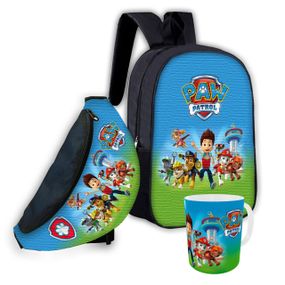 Набір дитячий Щенячий патруль рюкзак 36х27см сумка-бананка, кружка з принтом для хлопчика (01626)