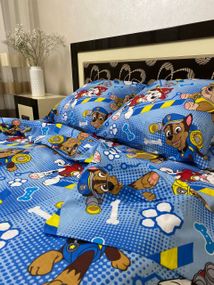 Комплект постільної білизни Soft полуторний Щенячий патруль Paw Patrol 150х215 см