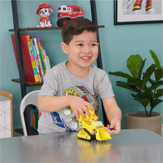 Щенячий Патруль в кино Бетономешалка бульдозер и фигурка Крепыша Paw Patrol Rubble’s Deluxe Movie Vehicle | Зображення 5