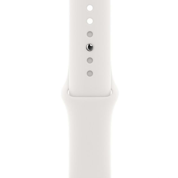 Силиконовый ремешок для Apple Watch 38/40/41/42mm(ser.10) Белый / White | Зображення 2