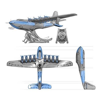 Конструктор Metal Time Коллекционная модель Celestial Hercules Spruce Goose H-4 Aircraft (MT100) | Зображення 2