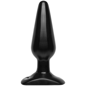 Анальна пробка Doc Johnson Smooth Classic Medium - Black, макс. діаметр 3,8 см