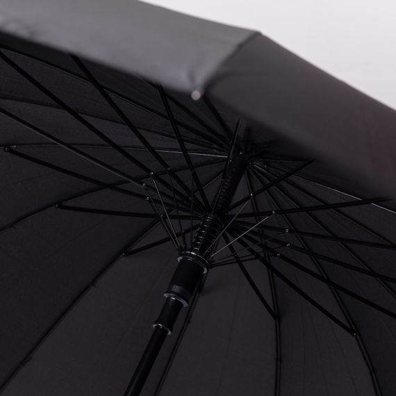 Класична парасолька-тростина напівавтомат з поліестеру міцна надійна 16 спиць діаметр 116 см HP-23-5 | Зображення 6