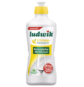 Засіб для миття посуду 450гр Лимон Ludwik