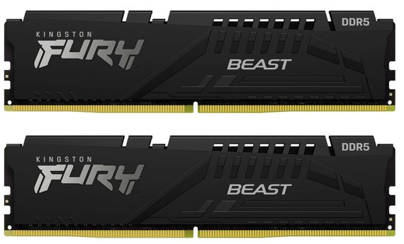 Память ПК Kingston DDR5 32GB KIT (16GBx2) 6000 FURY Beast EXPO KF560C36BBE2K2-32