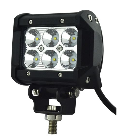 Світлодіодна фара С4 18W (1800Lm). SMD x 6x3W. Дальній-ближній. 62х78х92мм